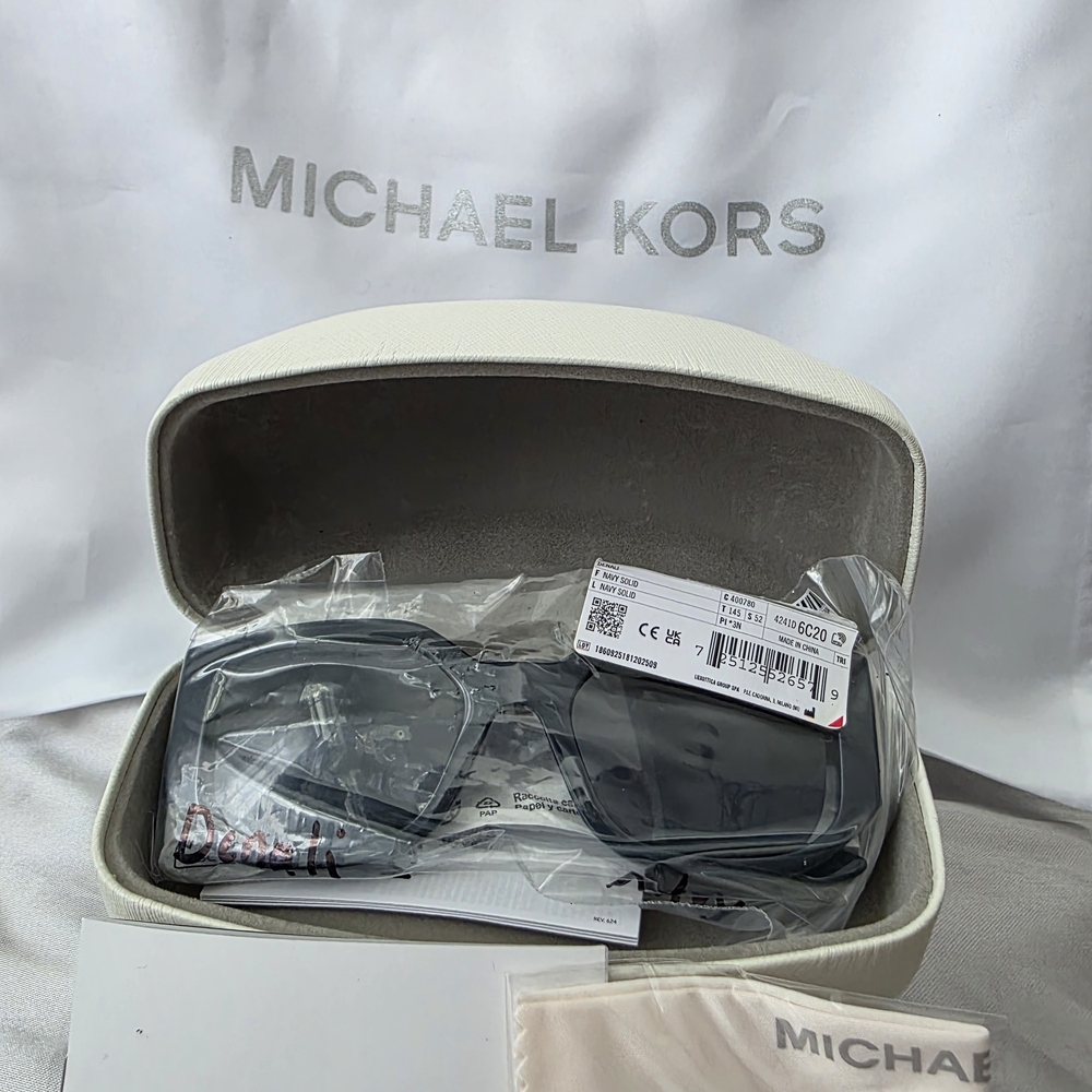 Michael Kors Navy Sunglasses With Case - Picture 5 of 8